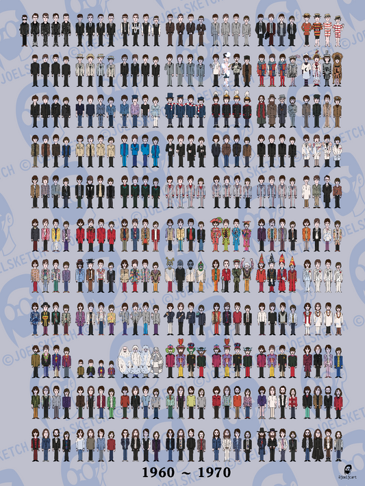 Beatles Evolution Poster